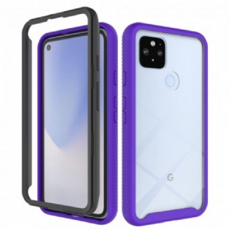 Capa De Celular Para Google Pixel 4A 5G Bordas Chanfradas Híbridas