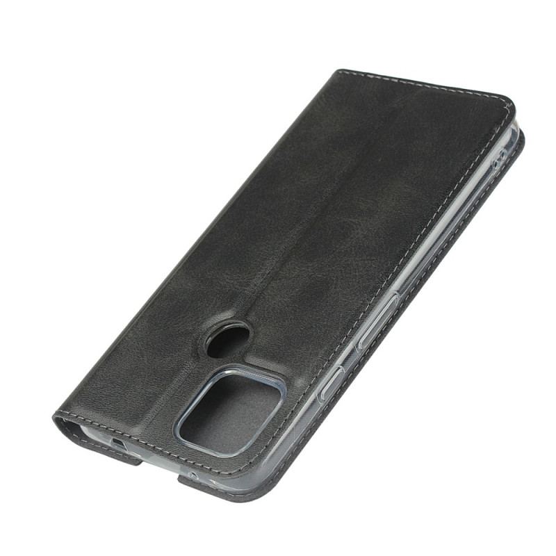 Capa De Celular Para Google Pixel 4A 5G De Cordão Flip Tira De Classe De Couro Falso