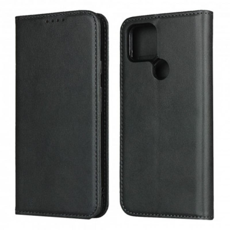 Capa De Celular Para Google Pixel 4A 5G Flip Couro Rachado