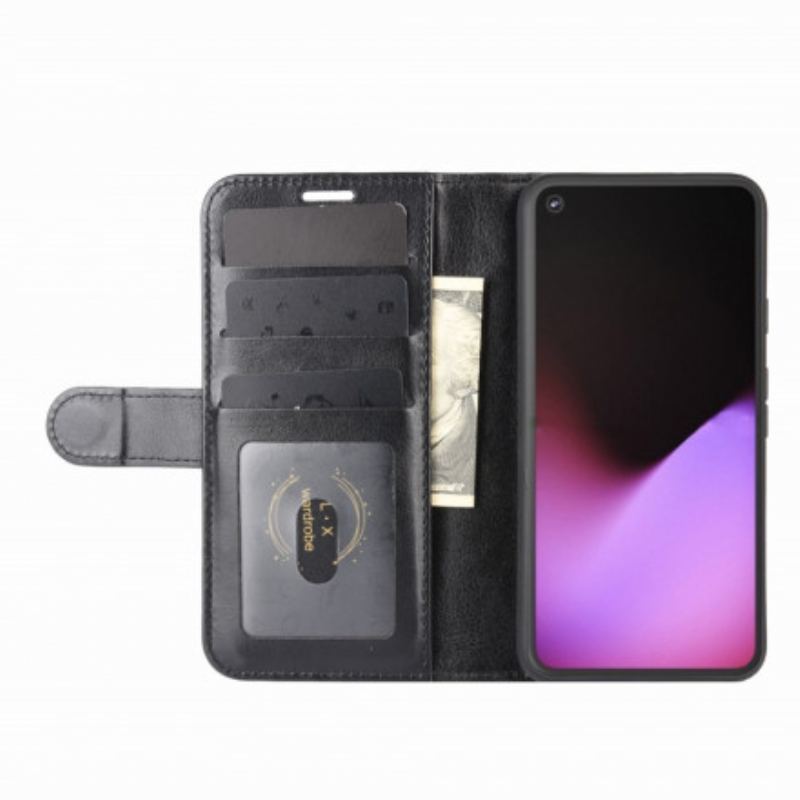 Capa De Couro Para Google Pixel 4A 5G Couro Falso Clássico