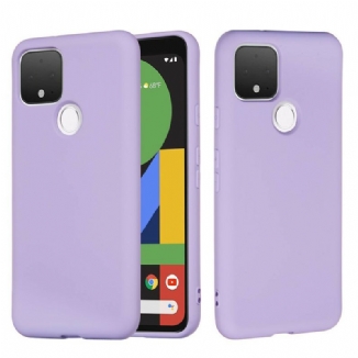 Capa Para Google Pixel 4A 5G Design De Silicone Líquido Com Cordão