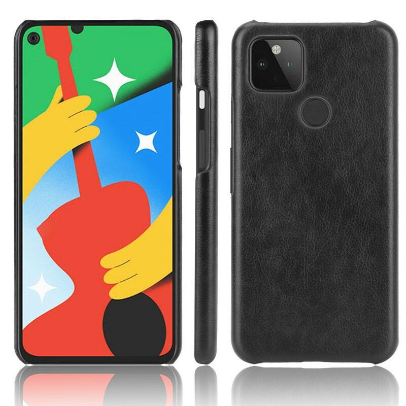 Capa Para Google Pixel 4A 5G Efeito Couro De Desempenho Lichia