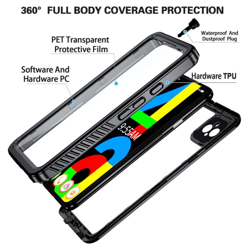 Capa Para Google Pixel 4A 5G À Prova D'água 2m Com Grip