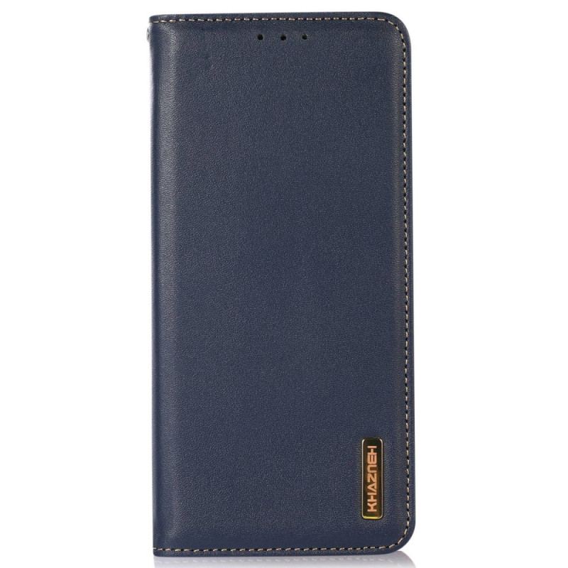 Capa De Celular Para Xiaomi 13 Lite Flip Couro Genuíno Rfid Khazneh