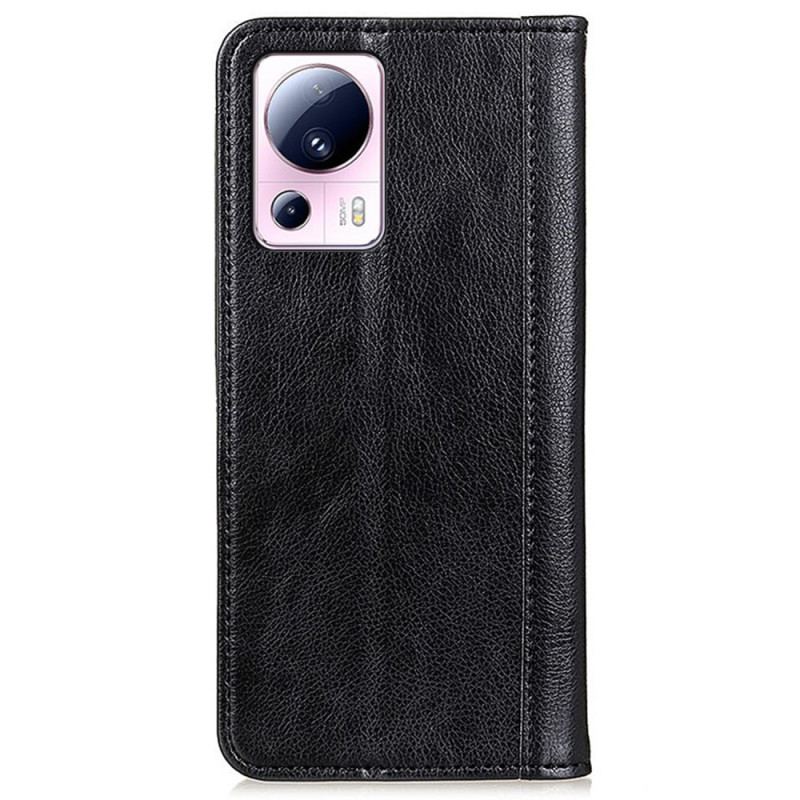 Capa De Celular Para Xiaomi 13 Lite Flip Couro Rachado Versão Colorida