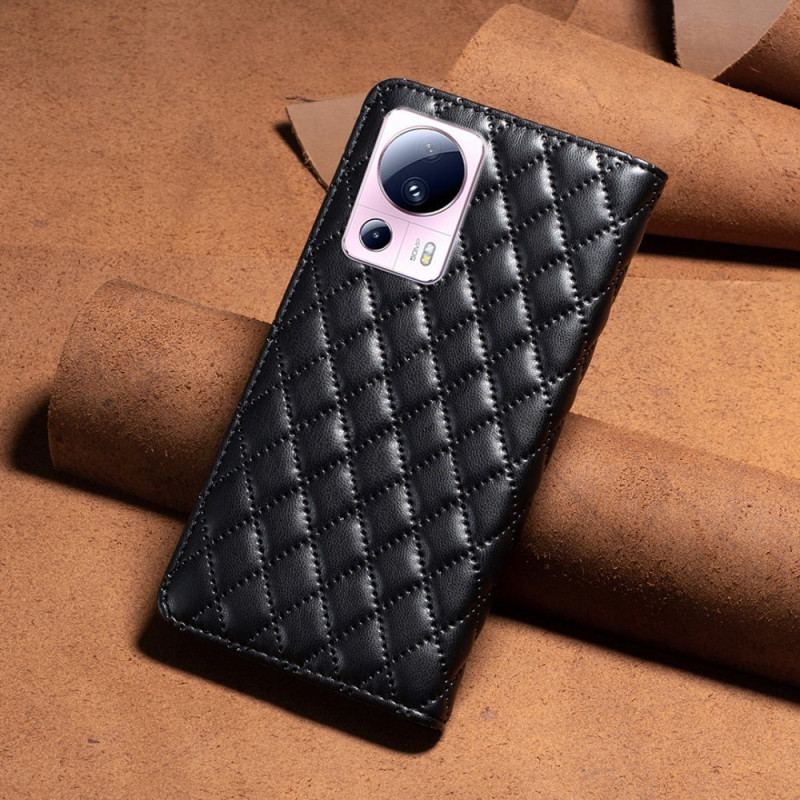 Capa De Celular Para Xiaomi 13 Lite Flip Estilo De Cor Binfen Acolchoado