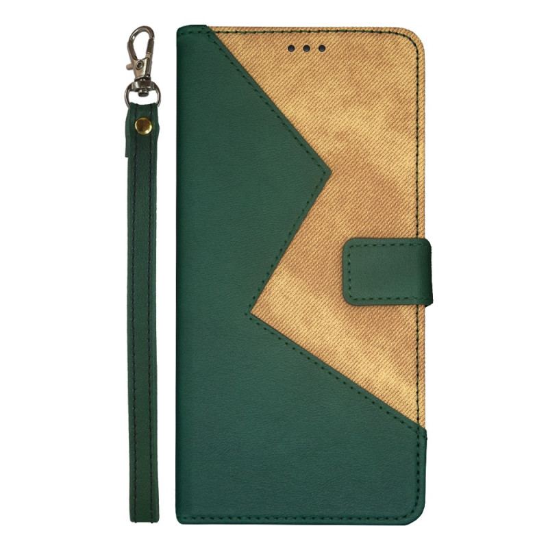 Capa De Couro Para Xiaomi 13 Lite Idewei Bicolor