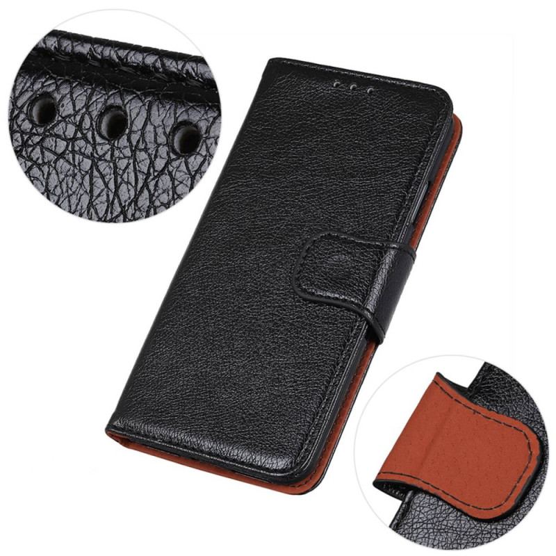 Capa De Couro Para Xiaomi 13 Lite Couro Napa Rachado