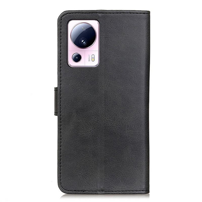 Capa De Couro Para Xiaomi 13 Lite Couro Sintético Fosco