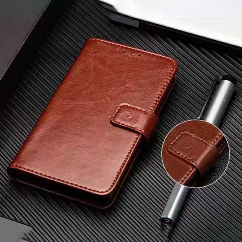 Capa Em Pele Para Xiaomi 13 Lite Imitação De Couro Idewei