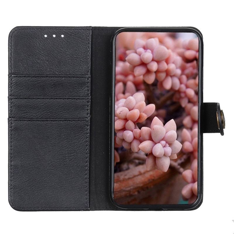 Capa Em Pele Para Xiaomi 13 Lite Imitação De Couro Khazneh