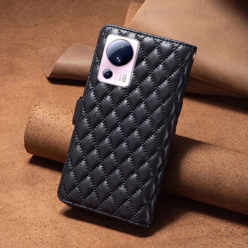 Capa Flip Para Xiaomi 13 Lite Estilo De Cor Binfen Acolchoado