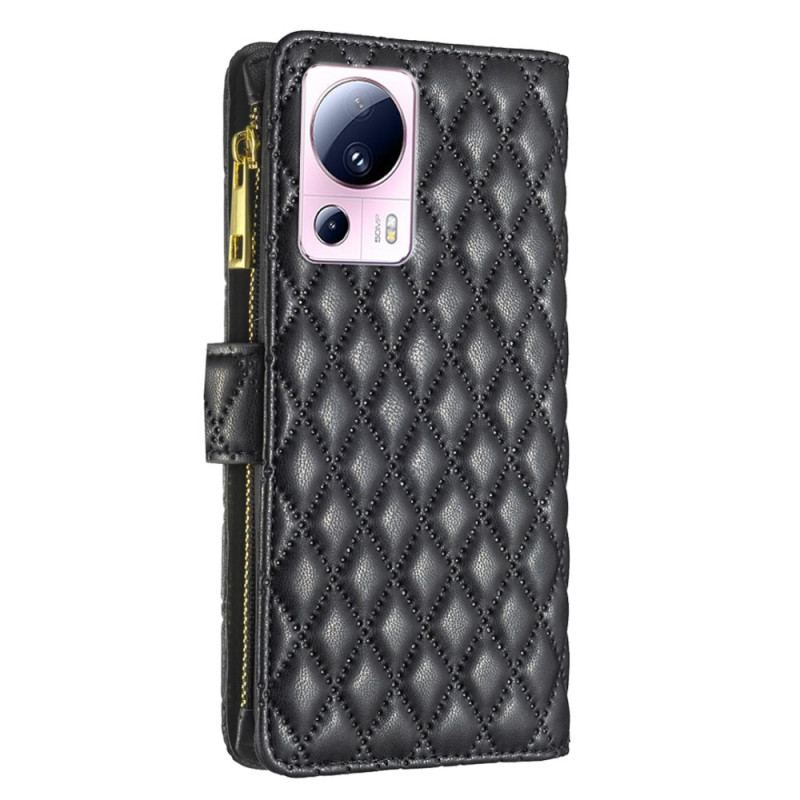 Capa Flip Para Xiaomi 13 Lite Estilo De Cor Binfen Acolchoado