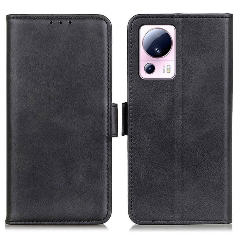 Capa Flip Para Xiaomi 13 Lite Fecho Duplo