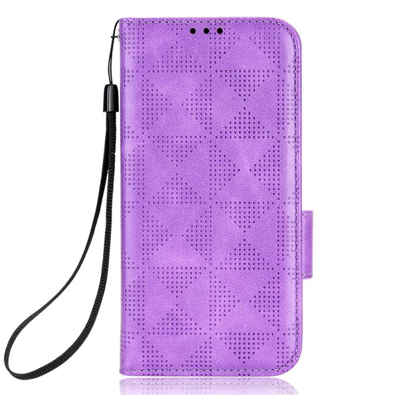 Capa Flip Para Xiaomi 13 Lite Triângulos Com Cordão