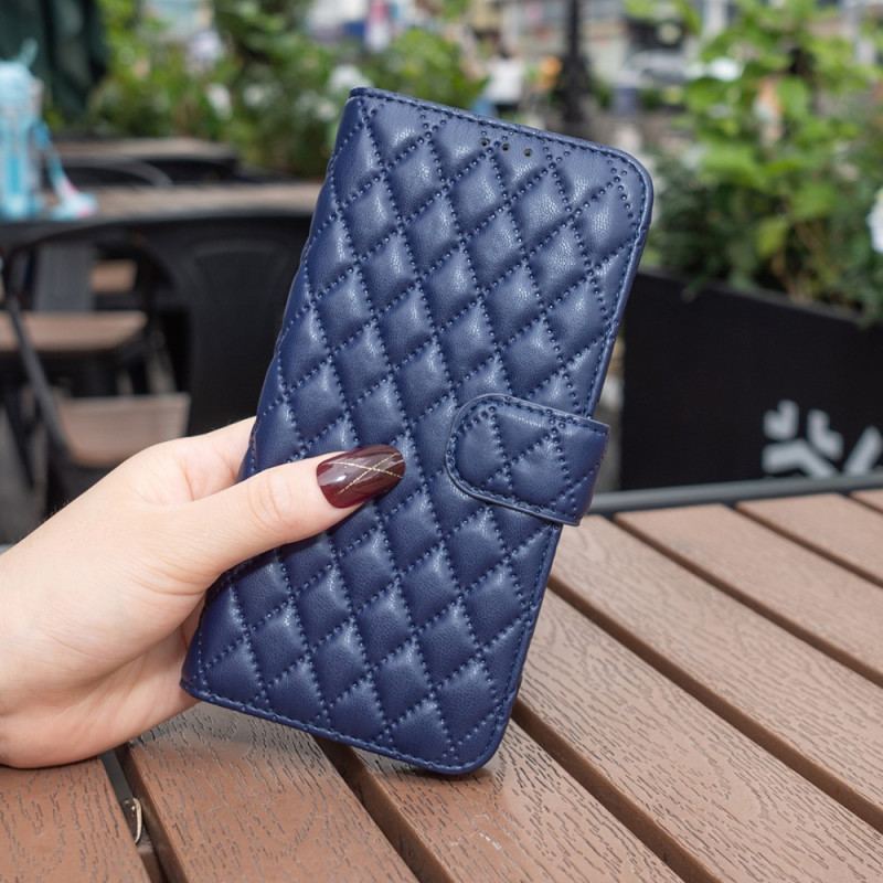 Capa Folio Para Xiaomi 13 Lite Clássico Acolchoado