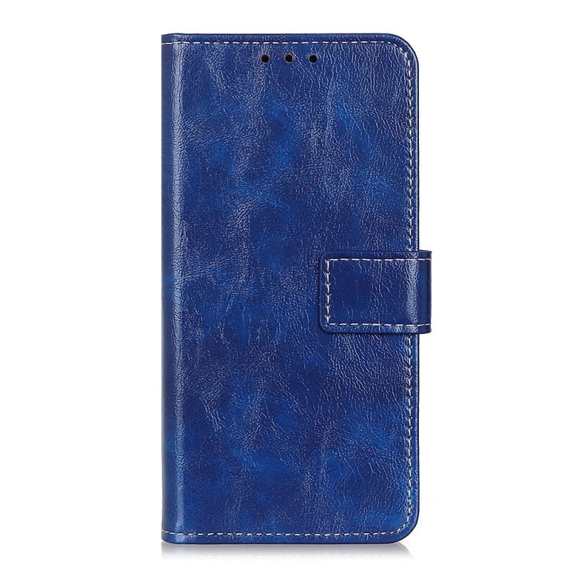 Capa Folio Para Xiaomi 13 Lite Envernizado Com Costuras Visíveis