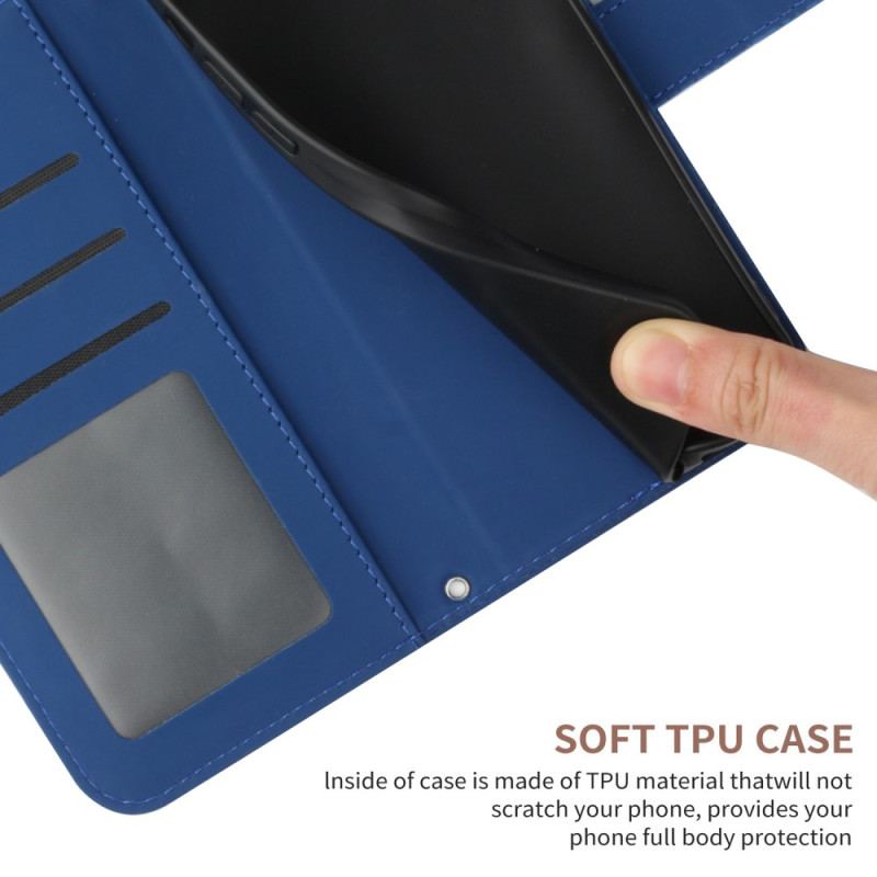 Capa Folio Para Xiaomi 13 Lite Girassol Com Cordão