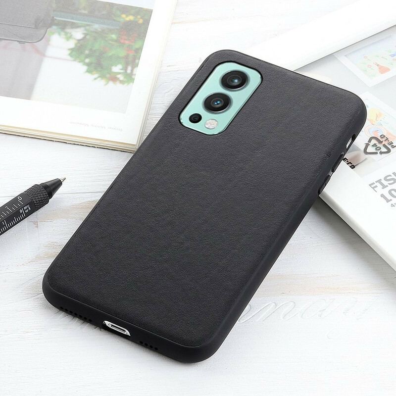 Capa De Celular Para OnePlus Nord 2 5G Couro Lichia Genuíno