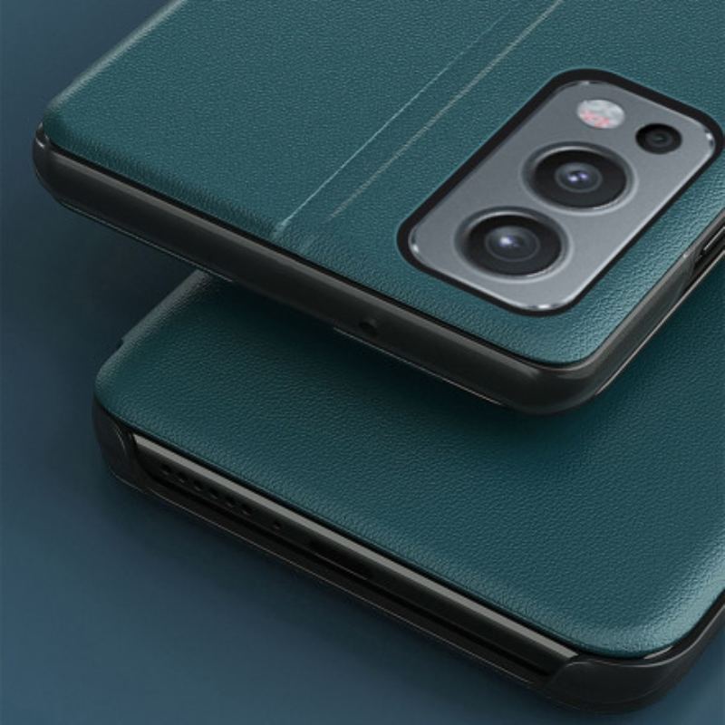 Capa De Celular Para OnePlus Nord 2 5G Couro Sintético Texturizado