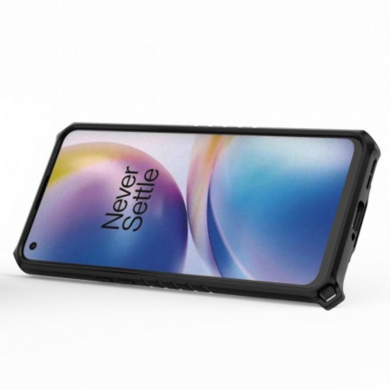 Capa De Celular Para OnePlus Nord 2 5G Favo De Mel Com Anel