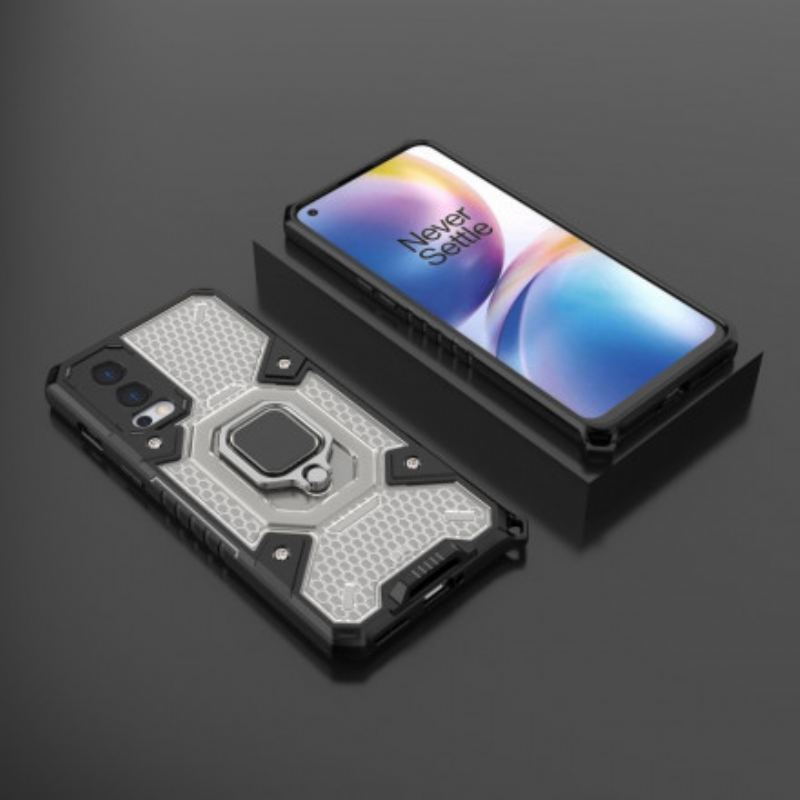 Capa De Celular Para OnePlus Nord 2 5G Favo De Mel Com Anel