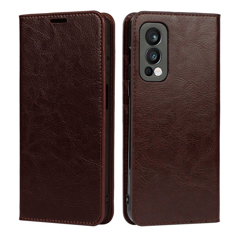 Capa De Celular Para OnePlus Nord 2 5G Flip Couro Legitimo