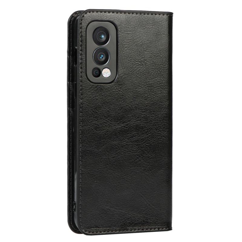 Capa De Celular Para OnePlus Nord 2 5G Flip Couro Legitimo