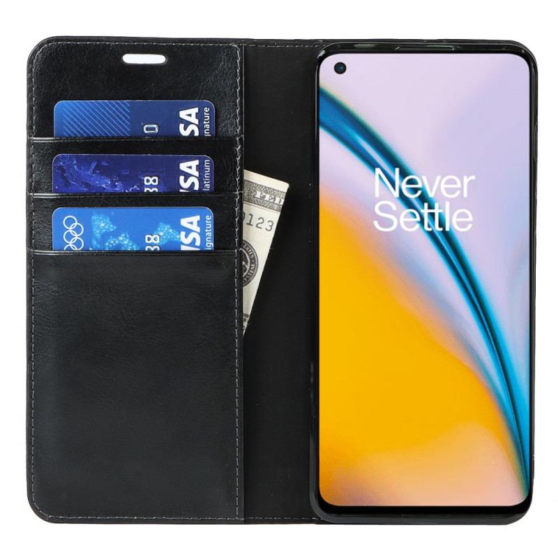 Capa De Celular Para OnePlus Nord 2 5G Flip Couro Legitimo