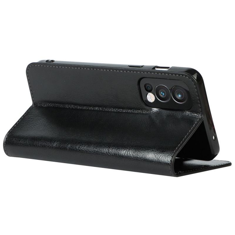 Capa De Celular Para OnePlus Nord 2 5G Flip Couro Legitimo