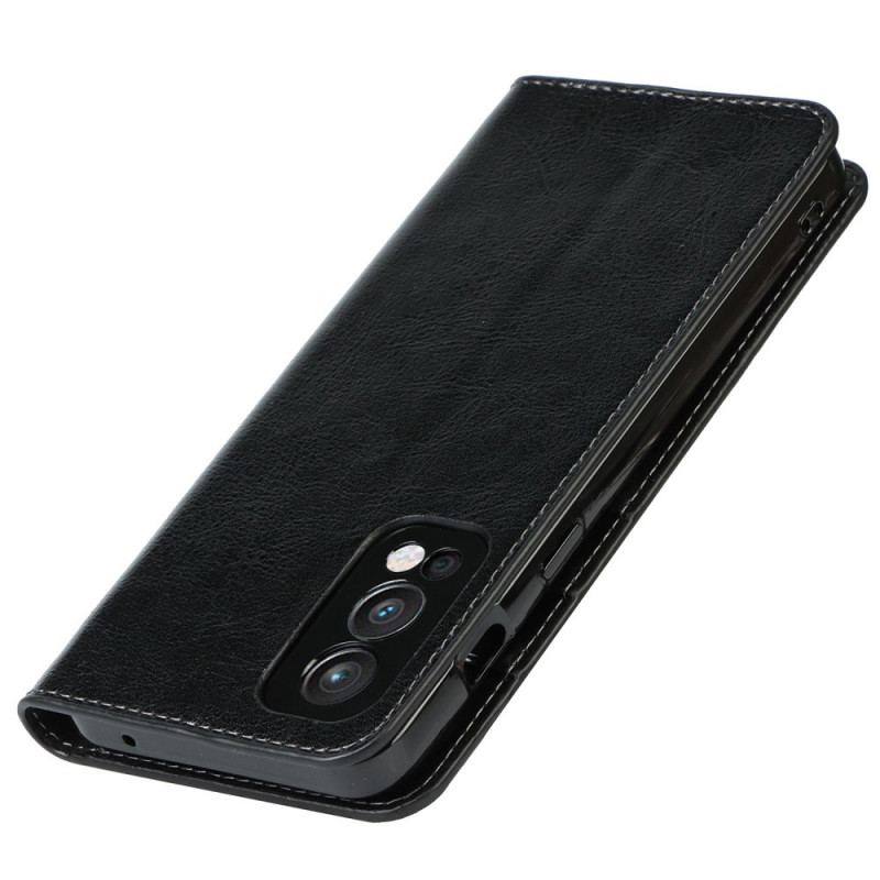 Capa De Celular Para OnePlus Nord 2 5G Flip Couro Legitimo