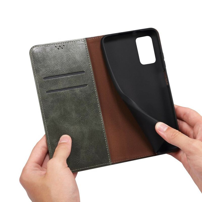 Capa De Celular Para OnePlus Nord 2 5G Flip Couro Sintético Encerado