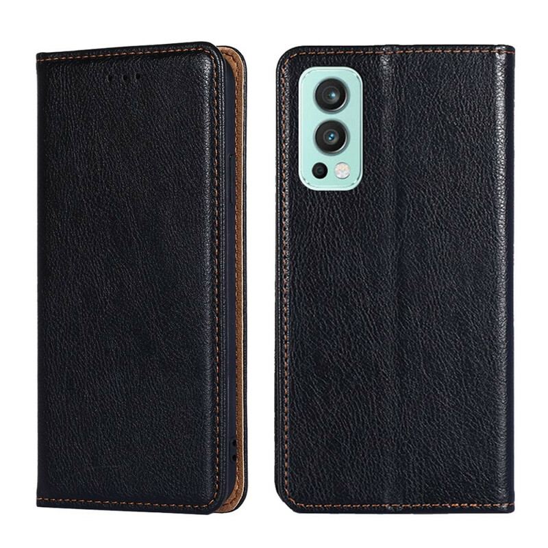 Capa De Celular Para OnePlus Nord 2 5G Flip Estilo Vintage De Couro