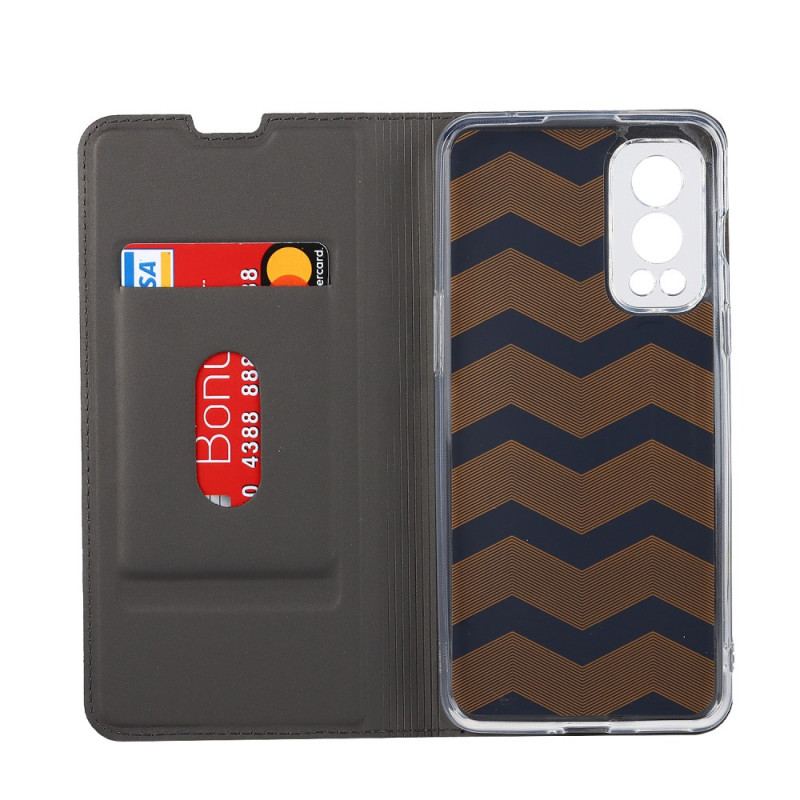 Capa De Celular Para OnePlus Nord 2 5G Flip Fecho Magnético