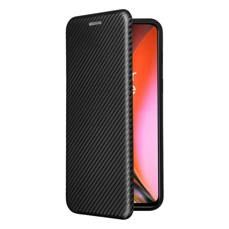 Capa De Celular Para OnePlus Nord 2 5G Flip Silicone De Carbono Colorido