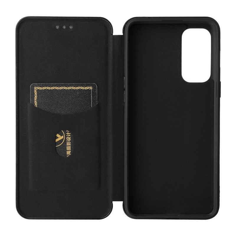 Capa De Celular Para OnePlus Nord 2 5G Flip Silicone De Carbono Colorido