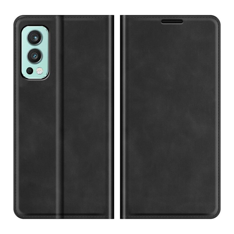 Capa De Celular Para OnePlus Nord 2 5G Flip Toque De Pele