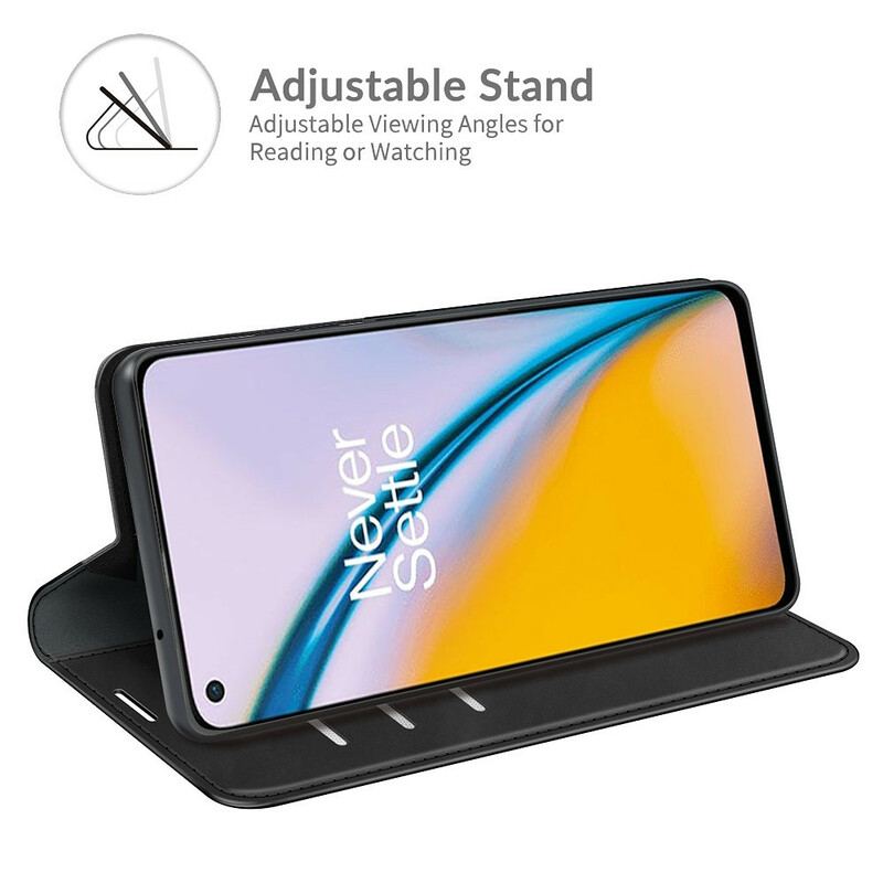 Capa De Celular Para OnePlus Nord 2 5G Flip Toque De Pele