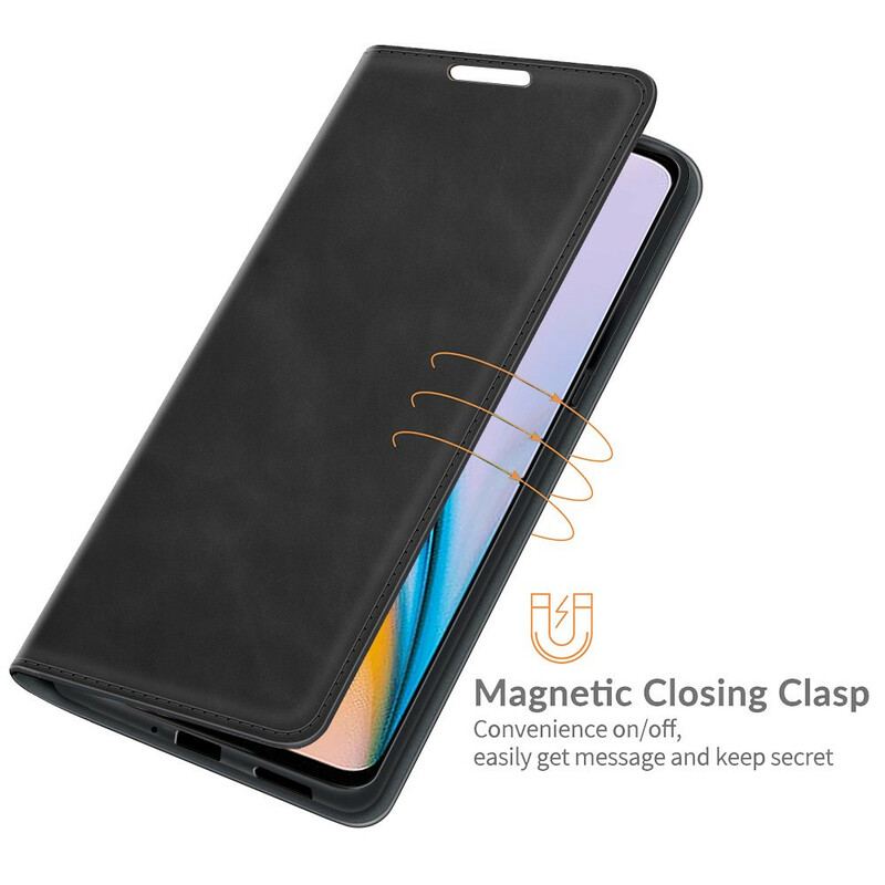 Capa De Celular Para OnePlus Nord 2 5G Flip Toque De Pele