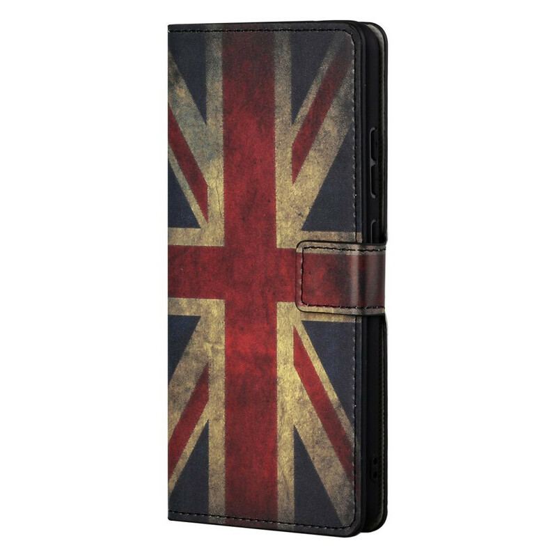 Capa De Couro Para OnePlus Nord 2 5G Bandeira Da Inglaterra