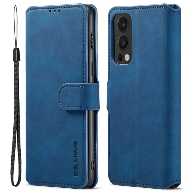 Capa De Couro Para OnePlus Nord 2 5G Dg.ming Retro