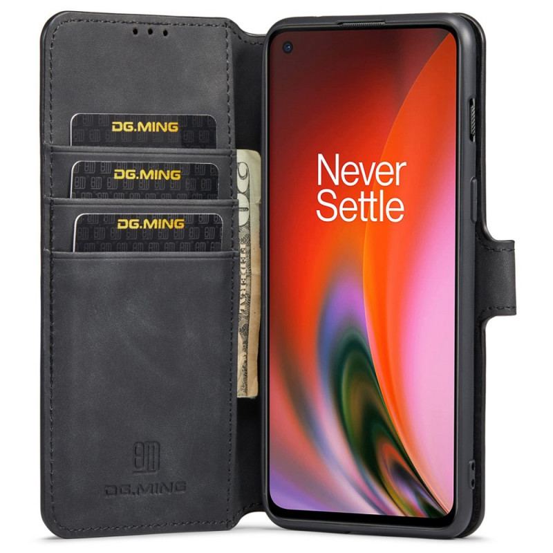 Capa De Couro Para OnePlus Nord 2 5G Dg.ming Retro