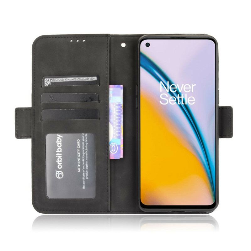 Capa De Couro Para OnePlus Nord 2 5G Multi-card Premier Class