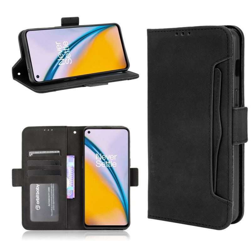 Capa De Couro Para OnePlus Nord 2 5G Multi-card Premier Class