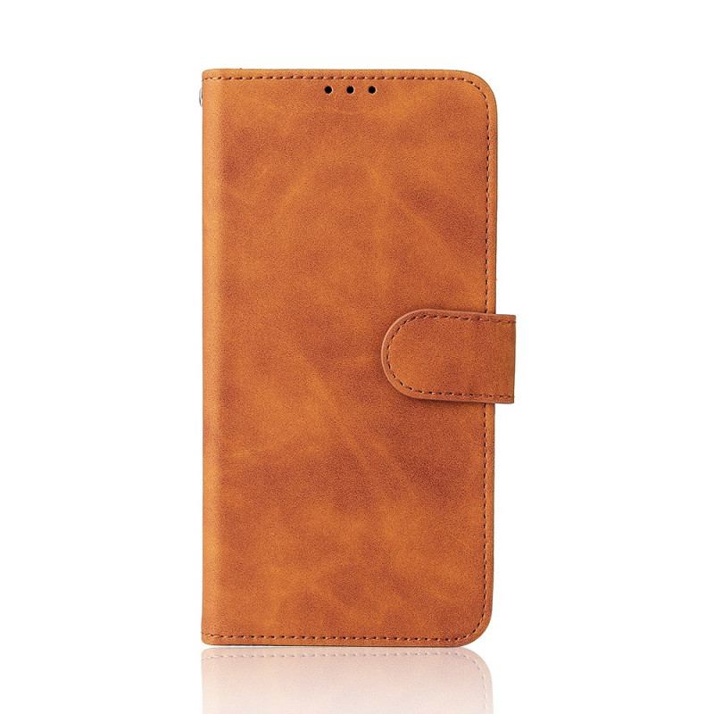 Capa De Couro Para OnePlus Nord 2 5G Toque De Pele