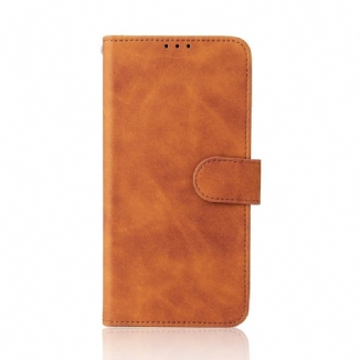 Capa De Couro Para OnePlus Nord 2 5G Toque De Pele