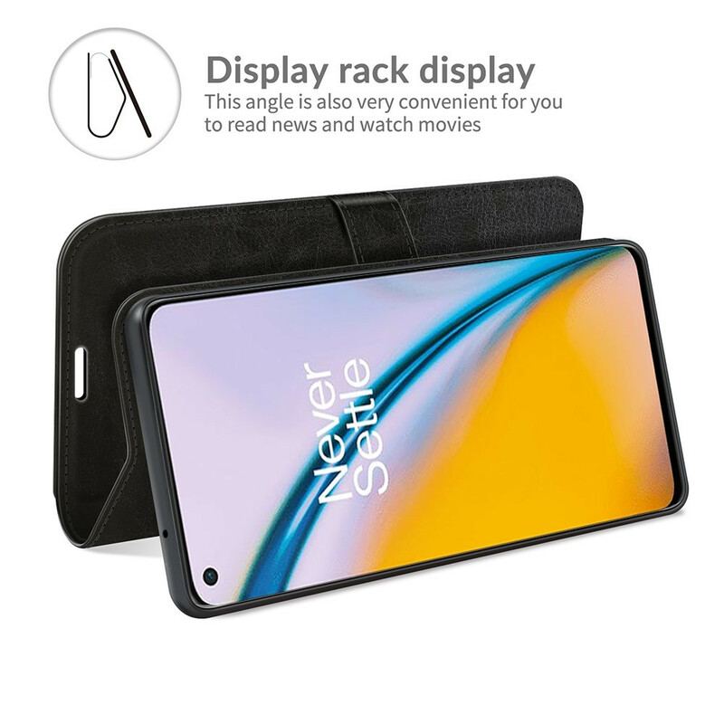 Capa De Couro Para OnePlus Nord 2 5G Couro Ultra Sintético