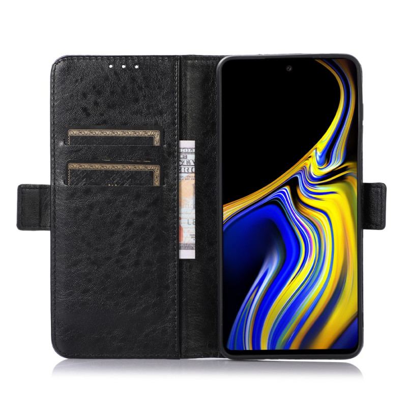 Capa Em Pele Para OnePlus Nord 2 5G Costura Sutil