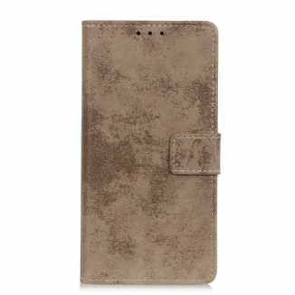 Capa Flip Para OnePlus Nord 2 5G Couro Falso Vintage