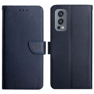 Capa Flip Para OnePlus Nord 2 5G Couro Napa Genuíno